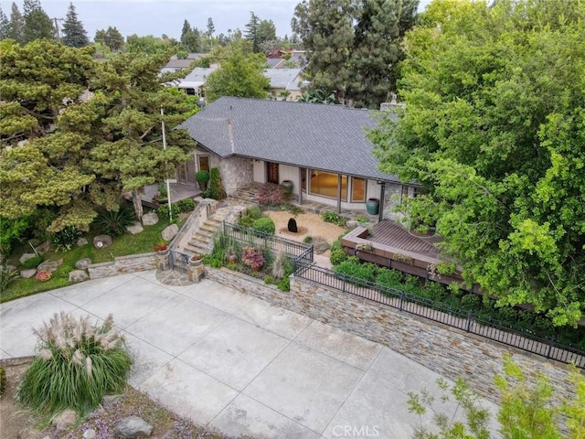 birds eye view of property