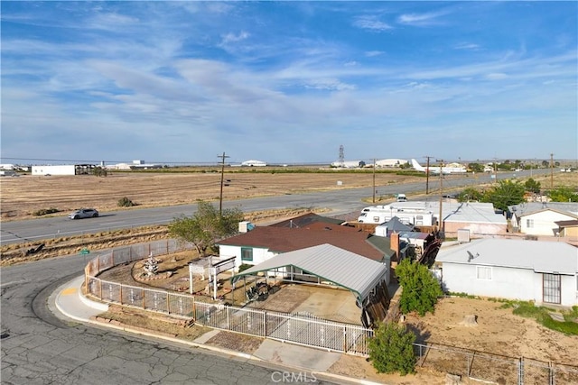 bird's eye view featuring a residential view