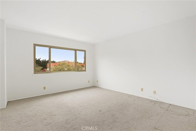 view of carpeted empty room