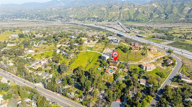 9336 Wayside Dr, Sunland, CA 91040 - birds eye view of property with a mountain view