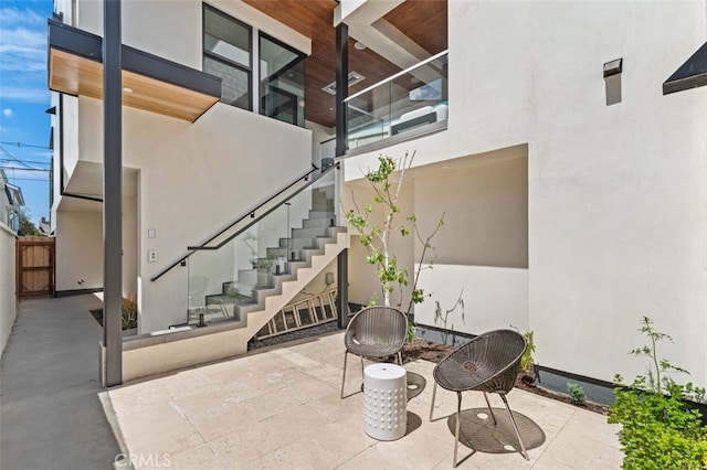 view of staircase