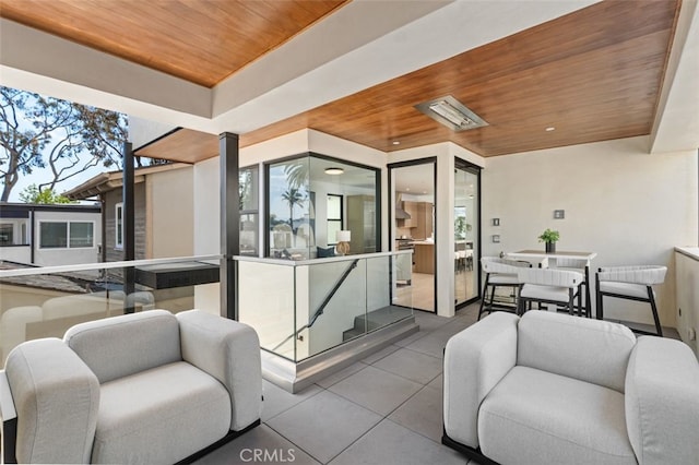 view of patio / terrace featuring an outdoor living space