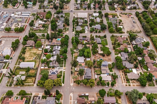 aerial view featuring a residential view