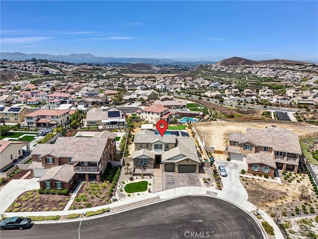 13504 Planet Ct, Riverside, CA 92503 - aerial view of residential area with a mountain backdrop