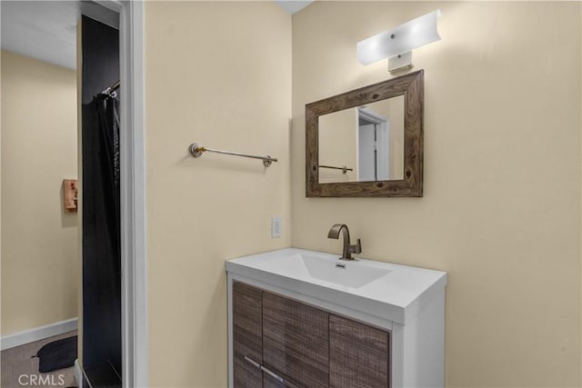 bathroom featuring vanity