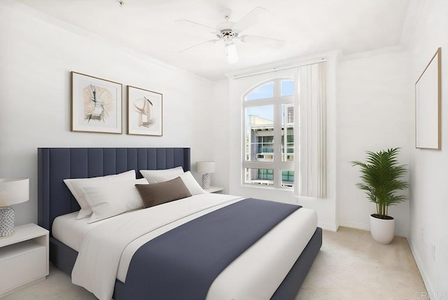 1465 C St Unit 3604, San Diego, CA 92101 - bedroom featuring light carpet and ceiling fan