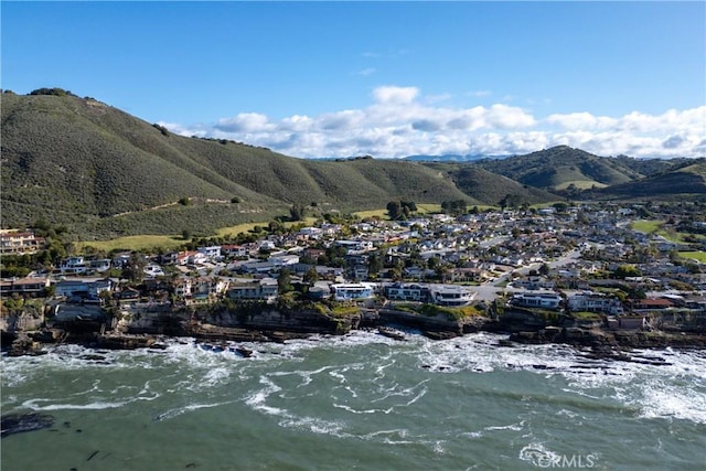 mountain view featuring a water view and a residential view