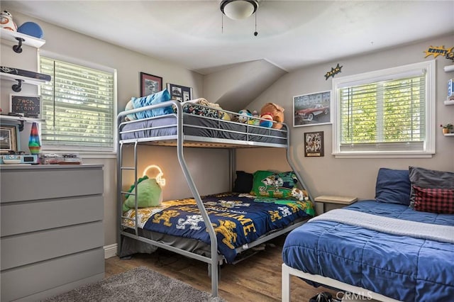 11414 Golden Gate Dr, Yucaipa, CA 92399 - bedroom with wood finished floors and a ceiling fan