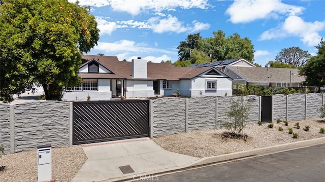 17441 Rayen St, Sherwood Forest, CA 91325 - ranch-style home featuring a gate, a fenced front yard, and stucco siding