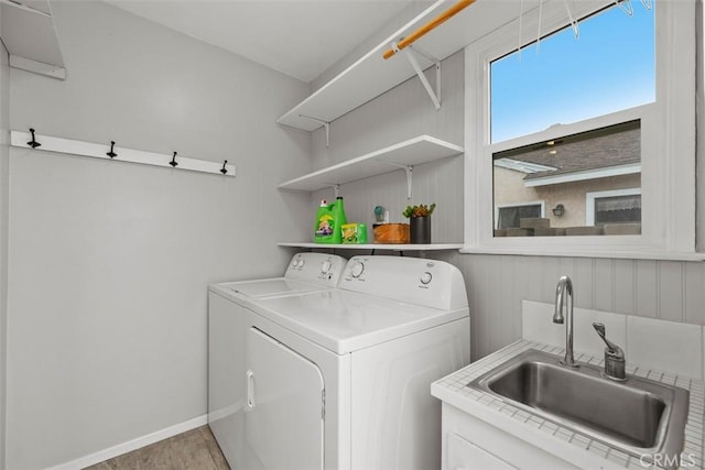18012 Falda Ave, Torrance, CA 90504 - laundry room with washing machine and dryer and baseboards