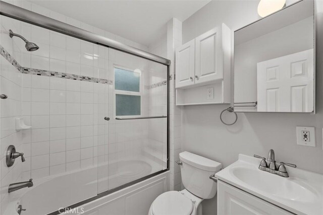18012 Falda Ave, Torrance, CA 90504 - full bath featuring vanity and shower / bath combination with glass door