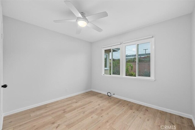 18012 Falda Ave, Torrance, CA 90504 - unfurnished room featuring light wood-type flooring and a ceiling fan