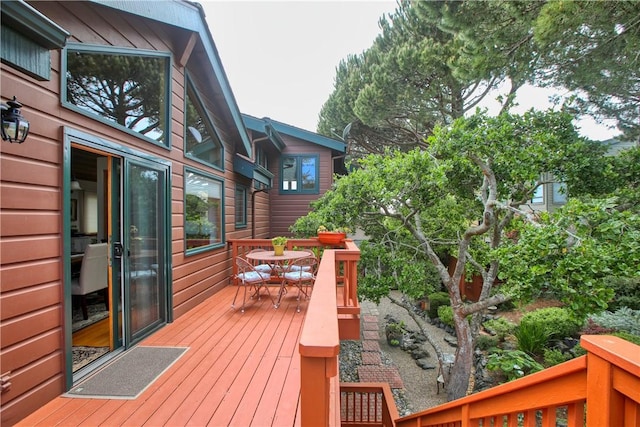 1660 Saint Thomas Ave, Cambria, CA 93428 - deck featuring outdoor dining space