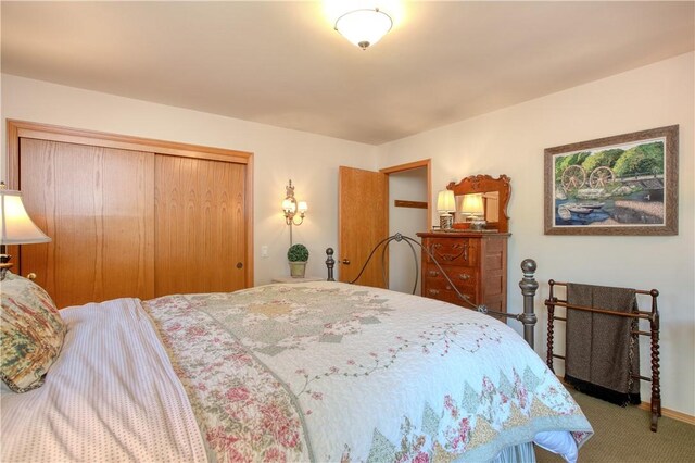 1660 Saint Thomas Ave, Cambria, CA 93428 - carpeted bedroom with a closet and baseboards