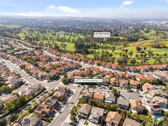 4677 Willow Bend Ct, Chino Hills, CA 91709 - bird's eye view with golf course view and a residential view