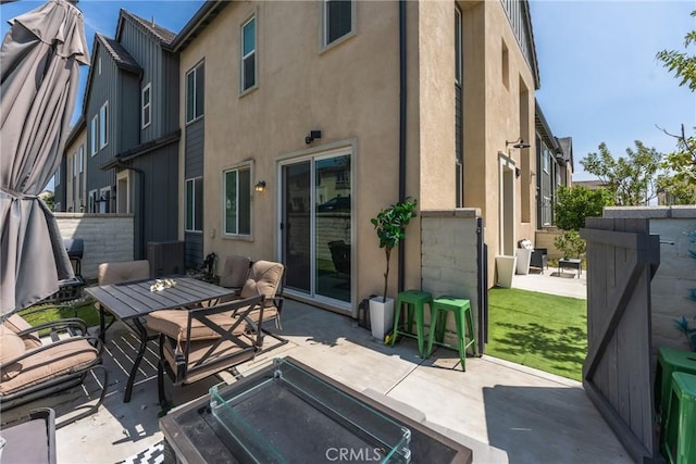 view of patio / terrace with fence