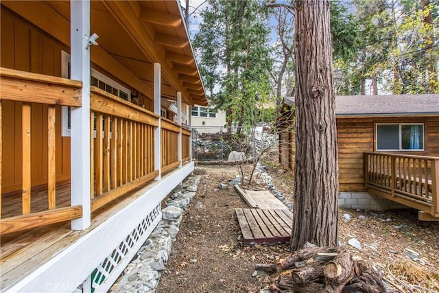 view of side of property