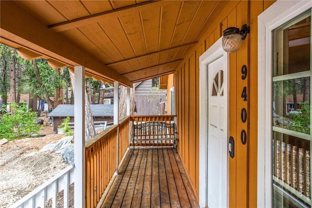 view of deck