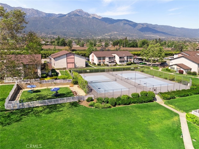 8990 19th St Unit 360, Rancho Cucamonga, CA 91701 - aerial view featuring a residential view and a mountain view