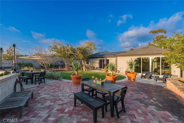 view of patio / terrace with outdoor dining space