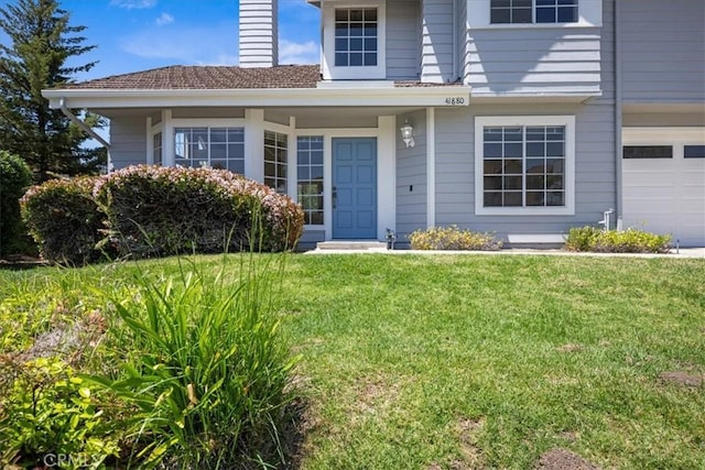 41880 Humber Dr, Temecula, CA 92591 - entrance to property with a yard and a chimney