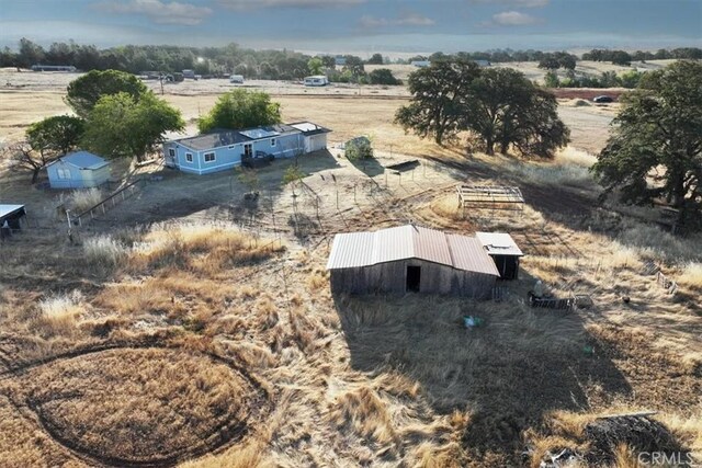bird's eye view featuring a rural view