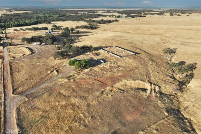 aerial view featuring a rural view