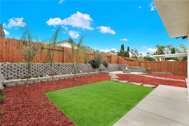 29282 Sonoma Way, San Juan Capistrano, CA 92675 - view of yard featuring a fenced backyard and a patio area