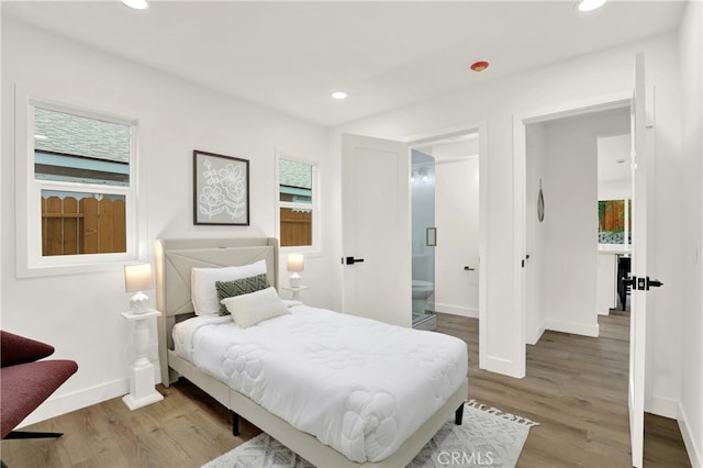 29282 Sonoma Way, San Juan Capistrano, CA 92675 - bedroom with baseboards, recessed lighting, and light wood-style flooring