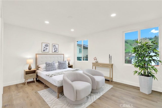 29282 Sonoma Way, San Juan Capistrano, CA 92675 - bedroom with recessed lighting, baseboards, and light wood finished floors