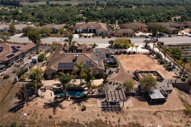 drone / aerial view with a residential view