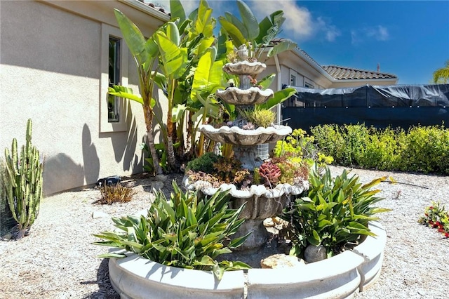 exterior details with stucco siding