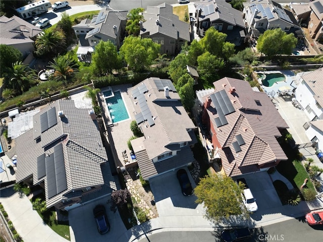 birds eye view of property featuring a residential view