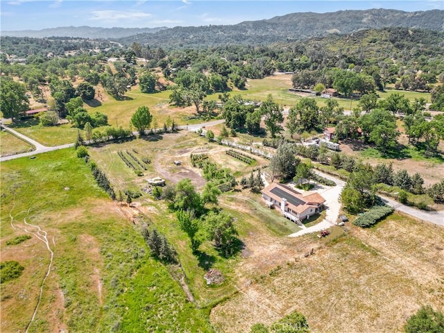 9121 San Diego Rd, Atascadero, CA 93422 - aerial view of property and surrounding area featuring mountains and rural landscape