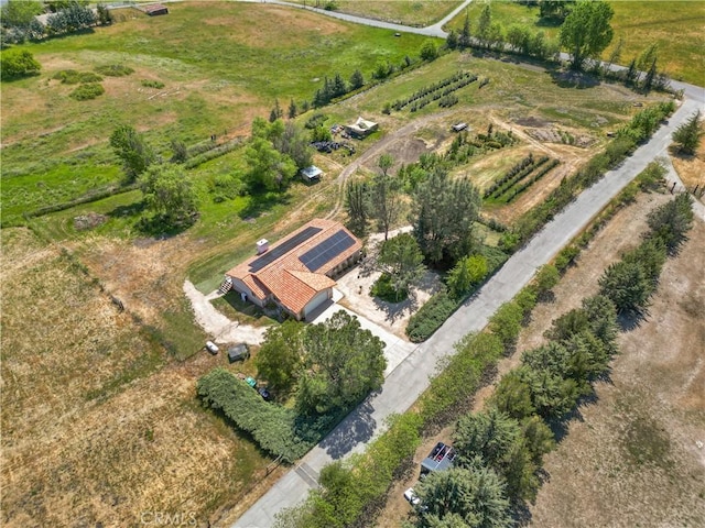 bird's eye view featuring a rural view