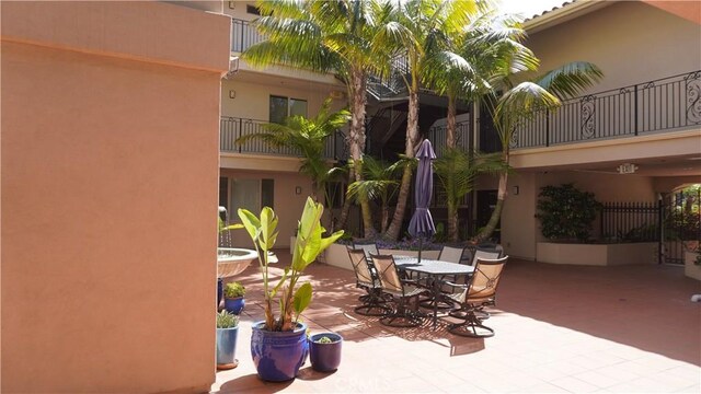 600 Morro Bay Blvd Unit 302, Morro Bay, CA 93442 - view of patio with a balcony and outdoor dining space