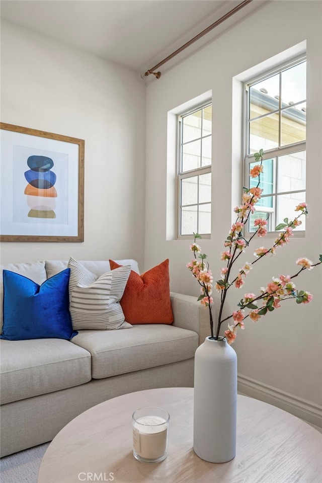 1776 Canyon Oaks Ln, Lake Forest, CA 92610 - living room featuring baseboards and wood finished floors