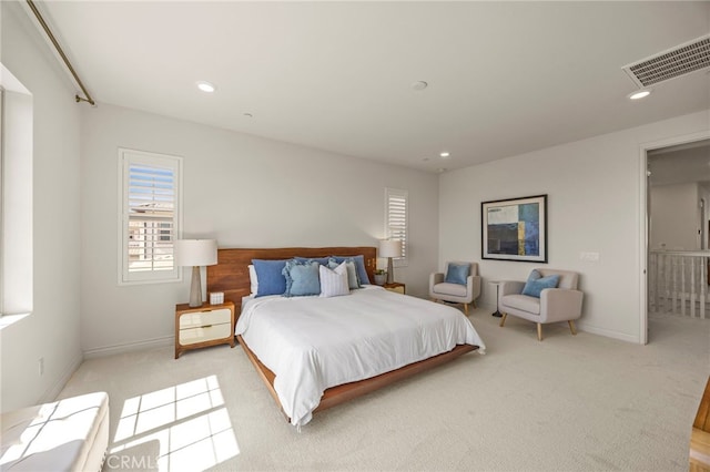 1776 Canyon Oaks Ln, Lake Forest, CA 92610 - bedroom featuring light carpet, baseboards, and recessed lighting