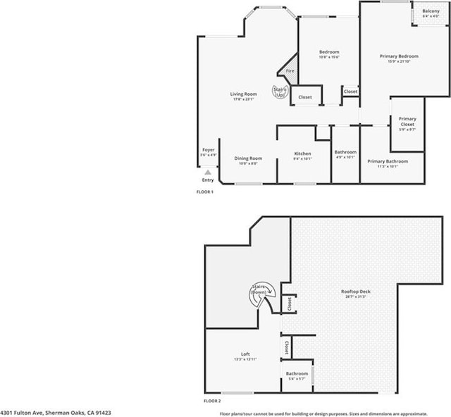 4301 Fulton Ave Unit 303, Sherman Oaks, CA 91423 - room layout