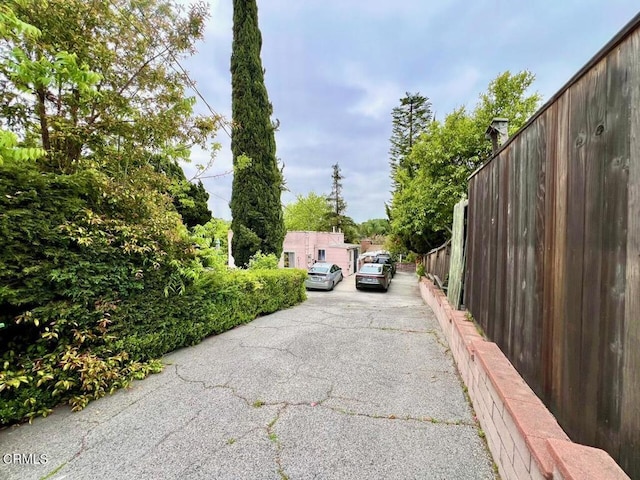 exterior space with fence