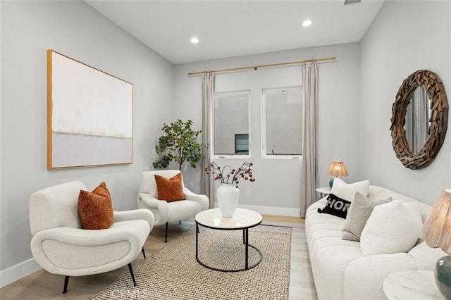 20526 W Overlook Ct, Porter Ranch, CA 91326 - living area with light wood-style floors, baseboards, and recessed lighting