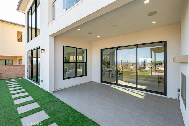 20526 W Overlook Ct, Porter Ranch, CA 91326 - rear view of house featuring stucco siding