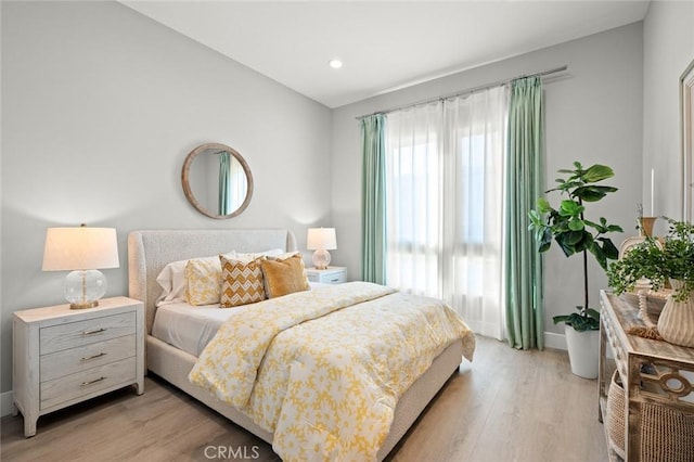 20526 W Overlook Ct, Porter Ranch, CA 91326 - bedroom featuring light wood-type flooring, baseboards, and recessed lighting