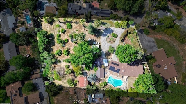 120 Franklin Ave, Redlands, CA 92373 - aerial view of property and surrounding area with a pool