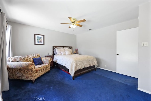120 Franklin Ave, Redlands, CA 92373 - bedroom featuring carpet flooring and ceiling fan