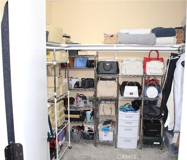 view of storage area