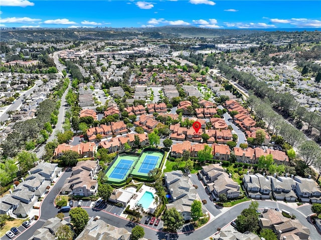 birds eye view of property featuring a residential view