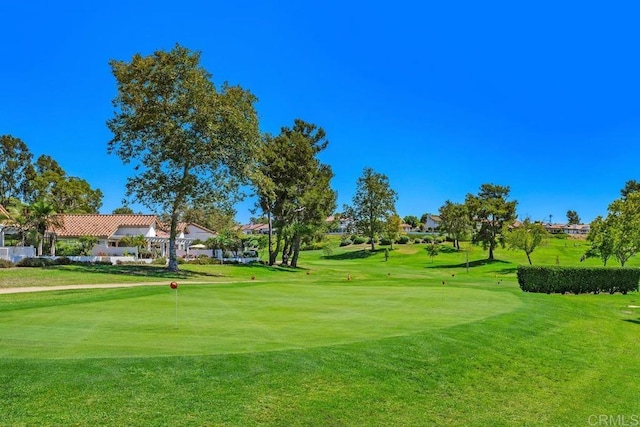 4078 Lemnos Way, Oceanside, CA 92056 - view of property's community featuring a putting green, a lawn, and golf course view