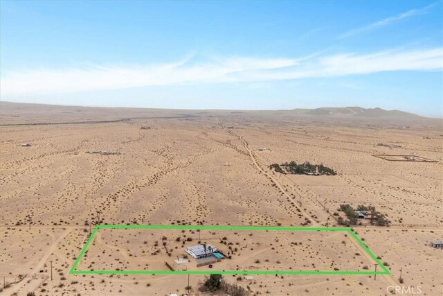 3737 Meriwether Rd Unit 29, Palms, CA 92277 - birds eye view of property with a rural view, a mountain view, and a desert view