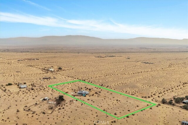 3737 Meriwether Rd Unit 29, Palms, CA 92277 - bird's eye view featuring a rural view, a mountain view, and a desert view